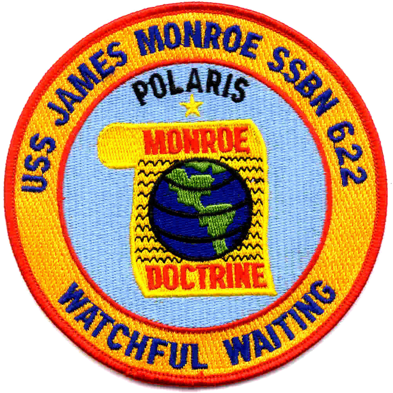 USS JAMES MONROE SSBN 622 PATCH