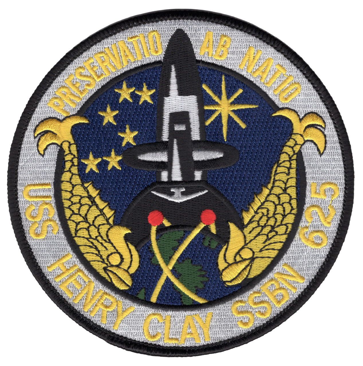 USS HENRY CLAY SSBN  625 PATCH