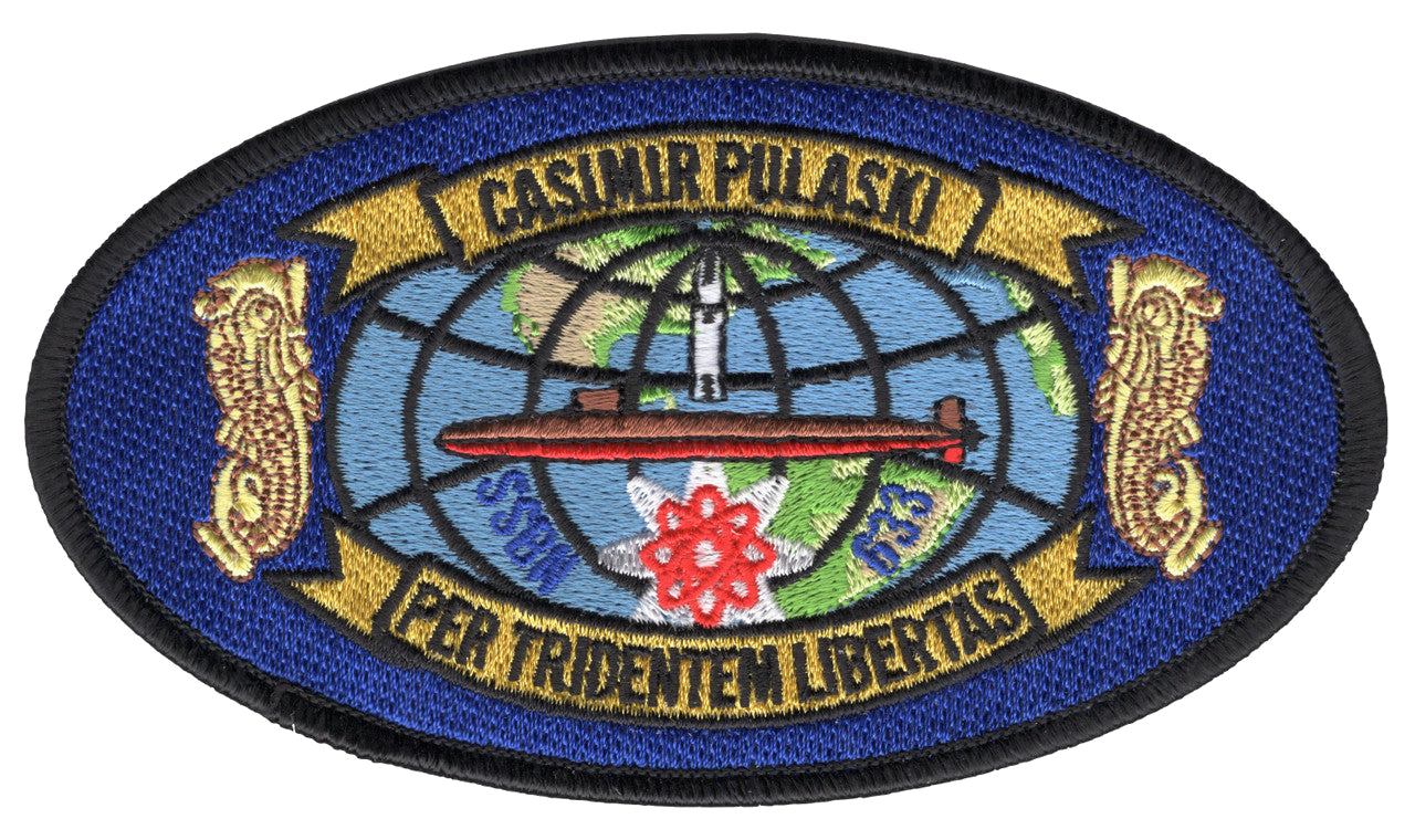 USS CASIMIR PULASKI SSBN 633 PATCH