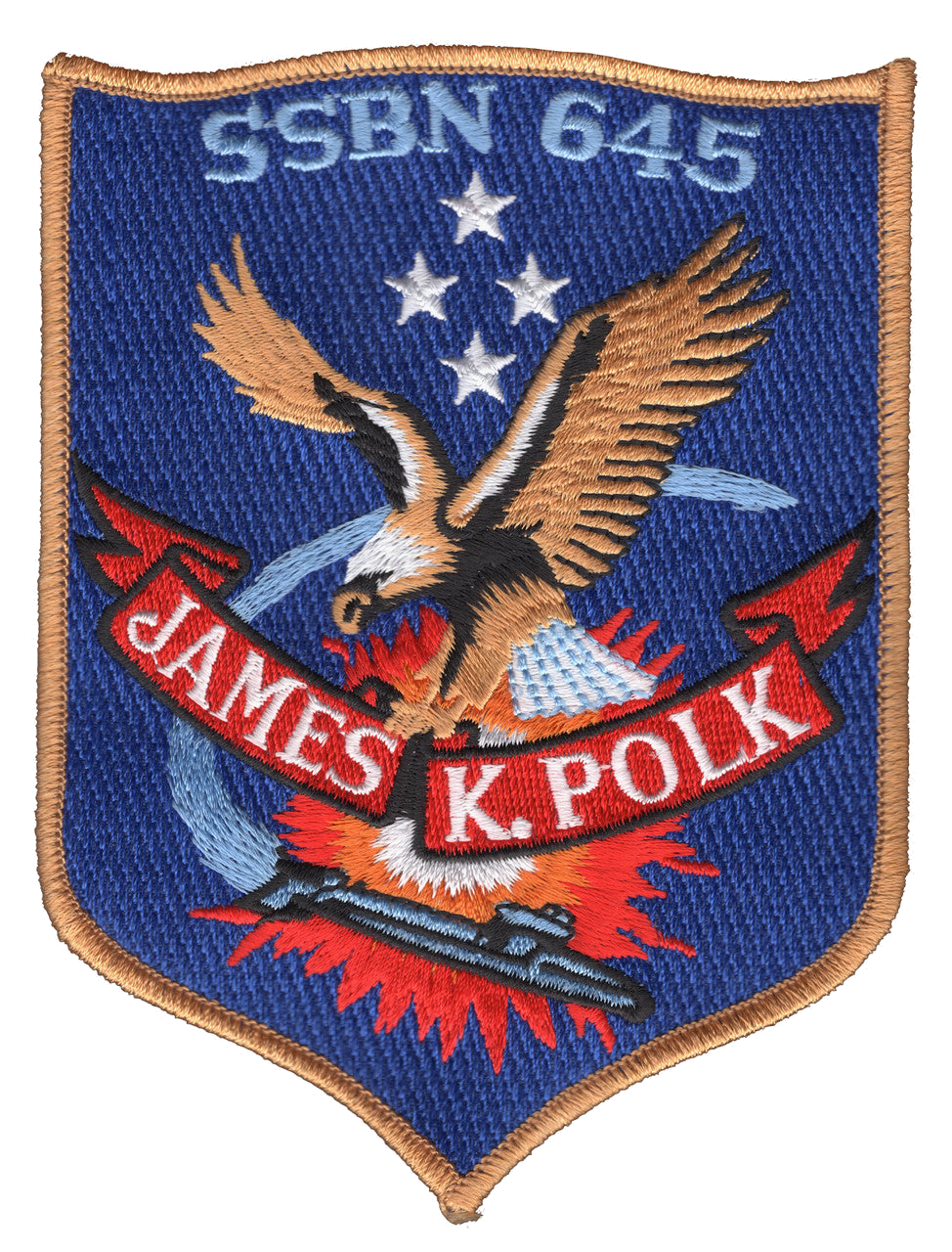 USS JAMES K POLK SSBN 645 PATCH