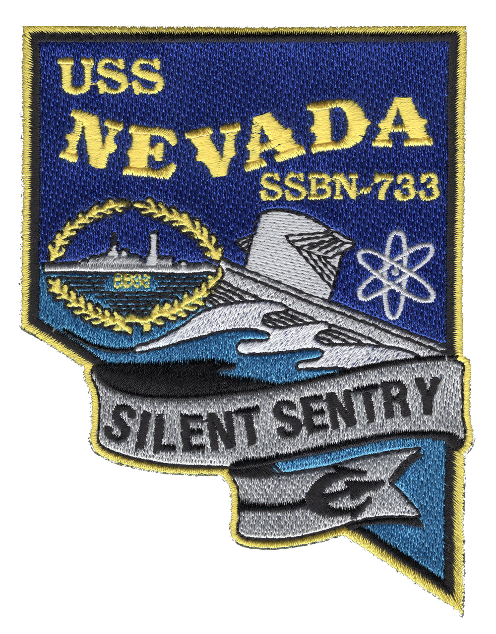 USS NEVADA SSBN 733 PATCH