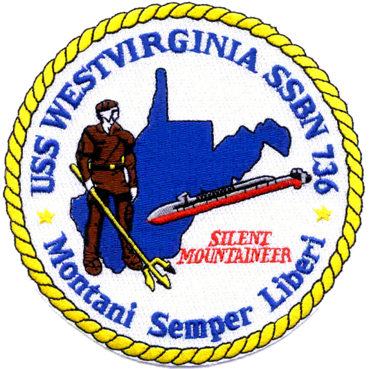 USS WEST VIRGINIA SSBN 736 PATCH collection thumbnail