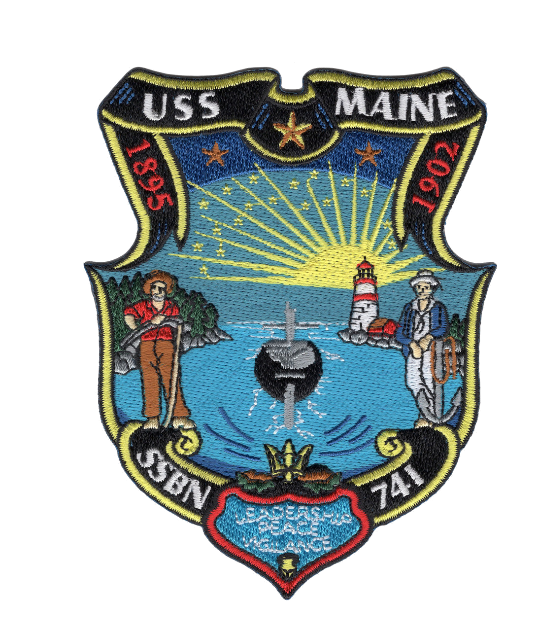 USS MAINE SSBN 741 PATCH