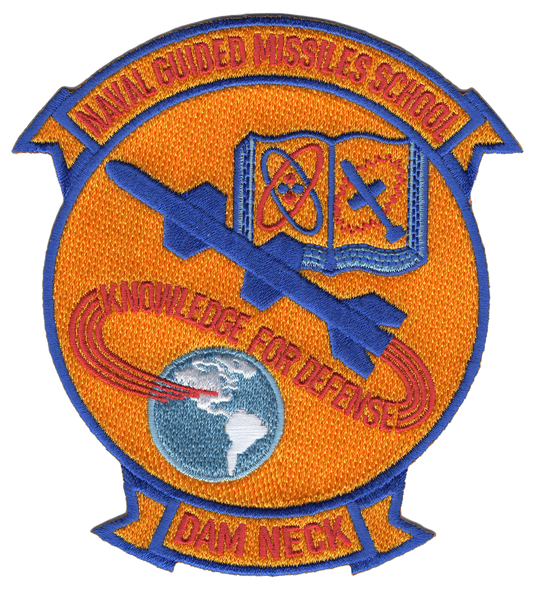 NAVAL GUIDED MISSLES SCHOOL DAM NECK COMMAND PATCH collection thumbnail