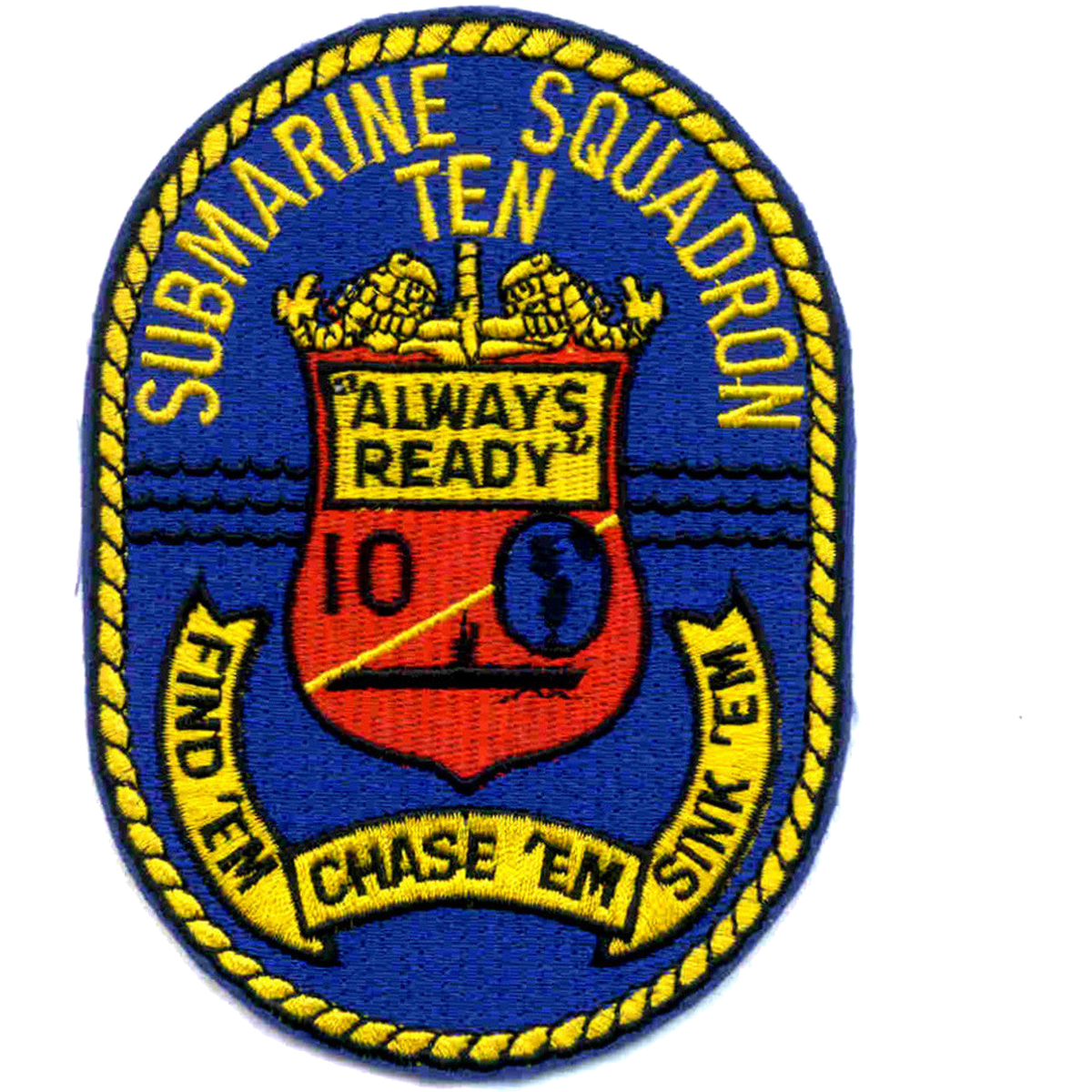 SUBMARINE SQUADRON TEN / SUBRON 10  PATCH