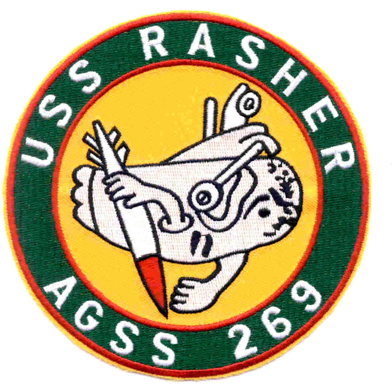 USS RASHER AGSS 269 PATCH