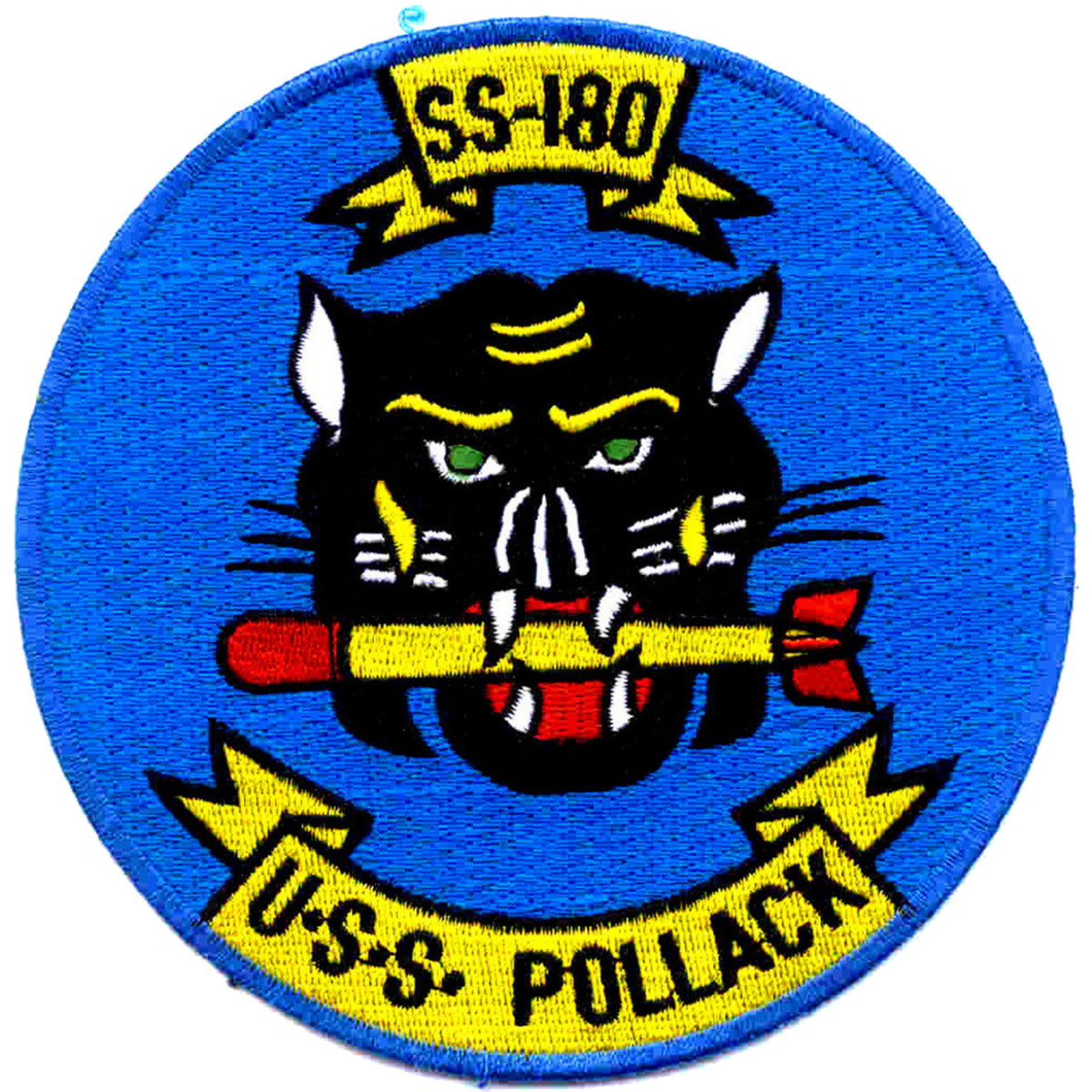 USS POLLACK SS - 180 PATCH