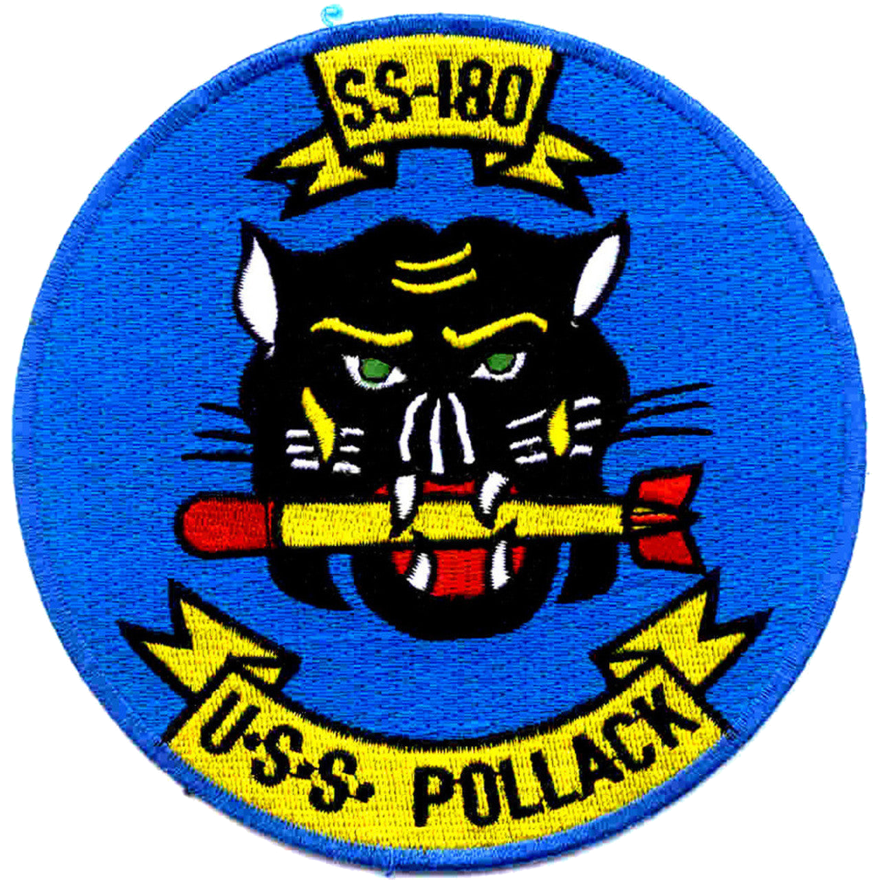 USS POLLACK SS - 180 PATCH