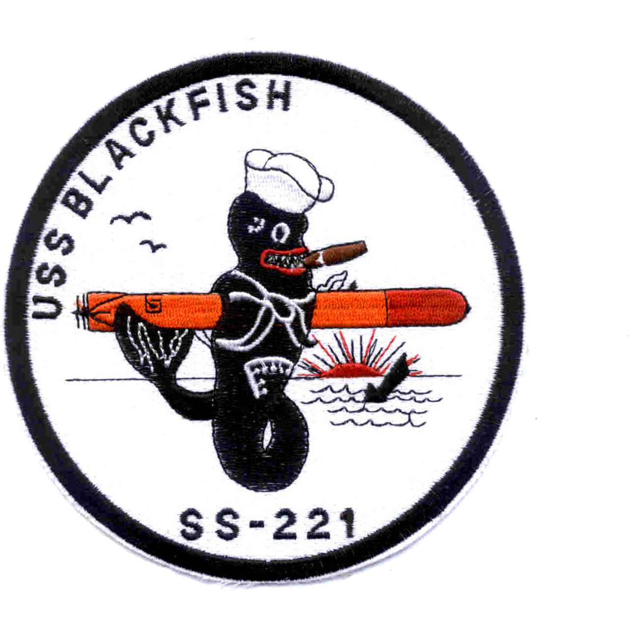 USS BLACKISH SS 221 PATCH