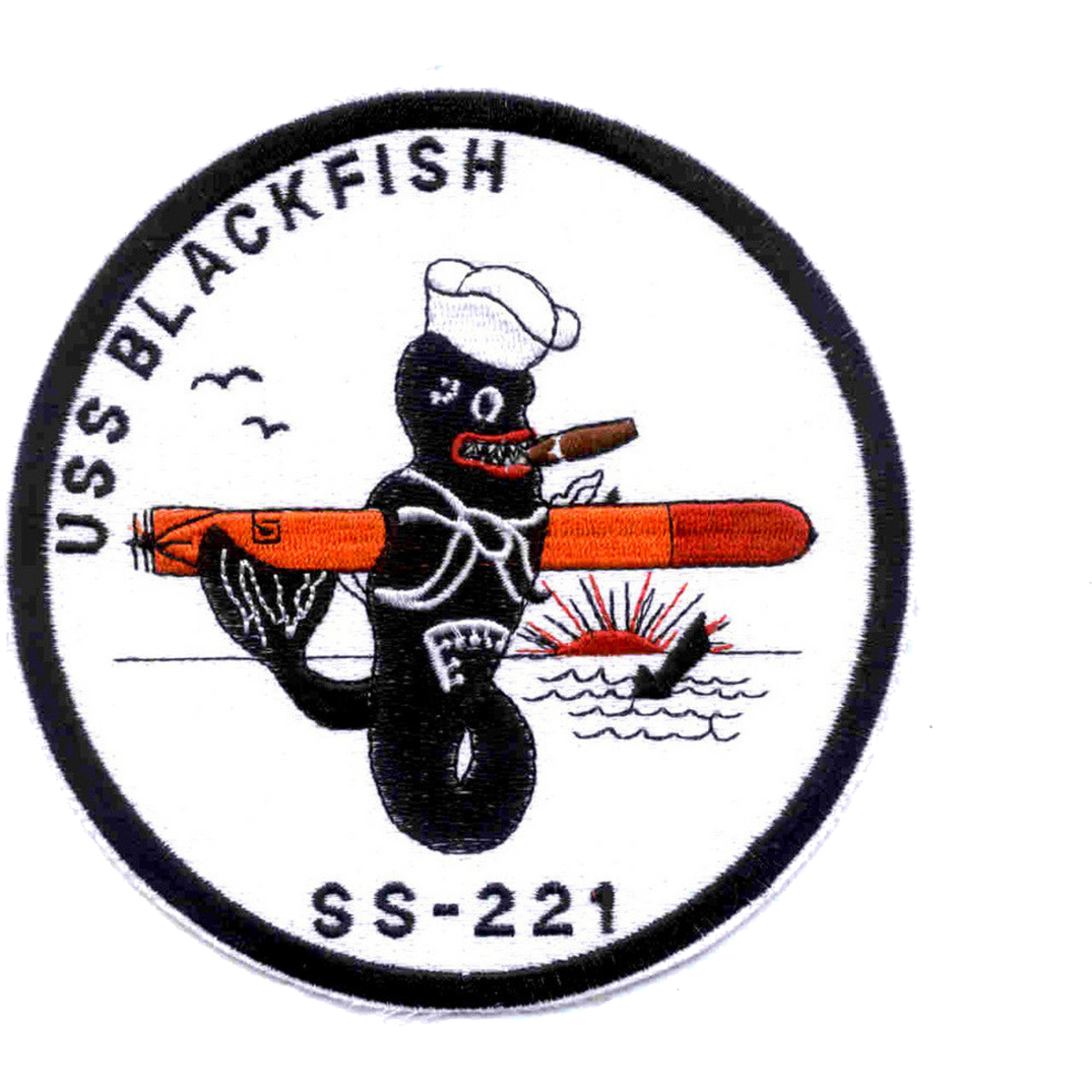 USS BLACKISH SS 221 PATCH