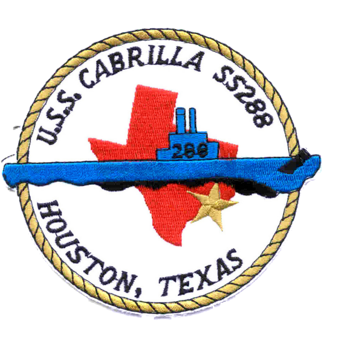 USS CABRILLA SS 288 PATCH