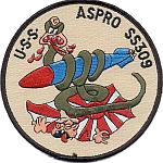 USS ASPRO SS 309 PATCH collection thumbnail