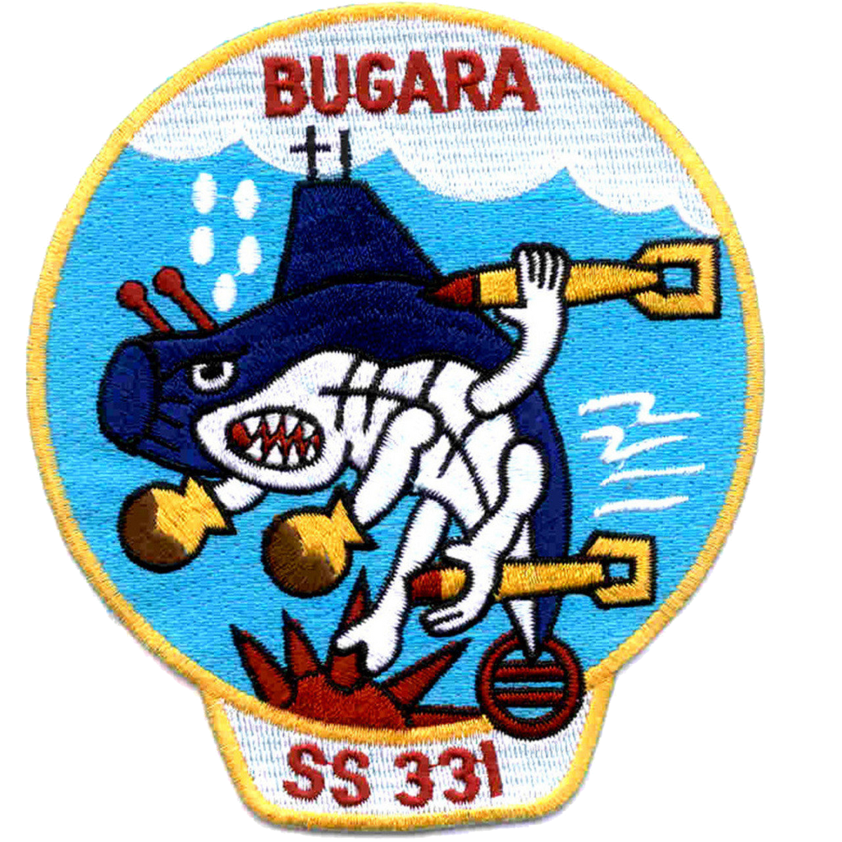 USS BUGARA SS 331 PATCH