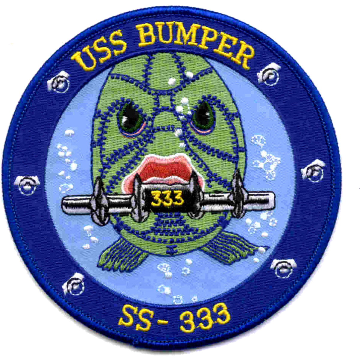 USS BUMBER SS 333 PATCH