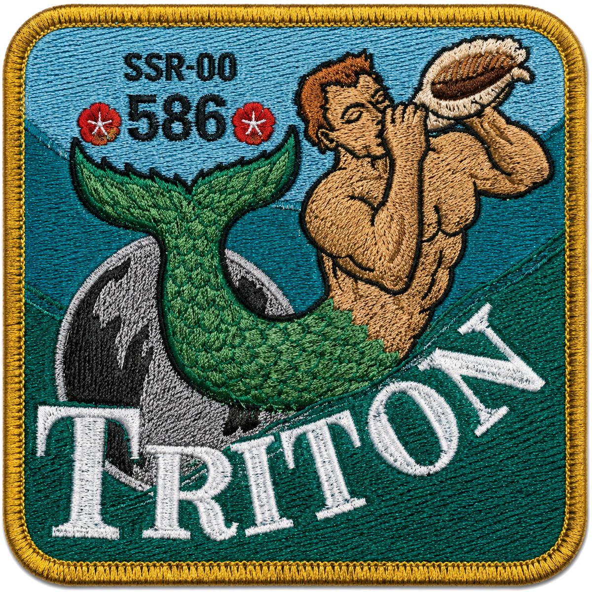 USS TRITON SSR(N) 585 PATCH