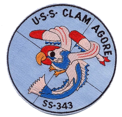 USS CLAMAGORE SS 343 PATCH collection thumbnail