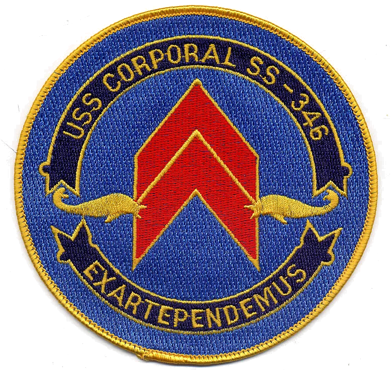 USS CORPORAL SS 346  PATCH