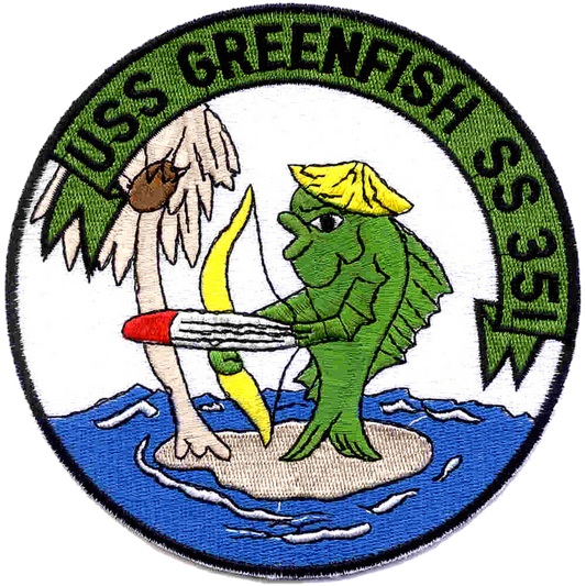 USS GRENFISH SS 351 PATCH FISH & Torpedo collection thumbnail