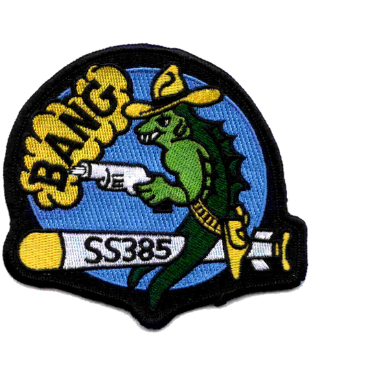 USS BANG SS 385 PATCH Green fish collection thumbnail