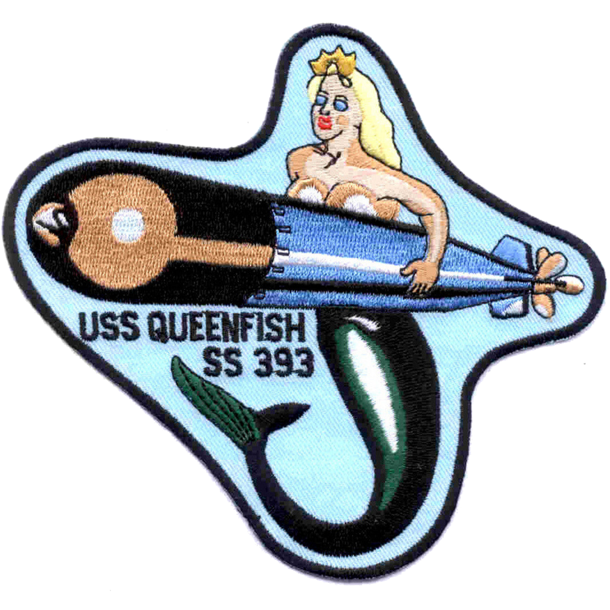 USS QUEENFISH SS 393 PATCH