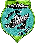 USS SCABBARDFISH SS 397 PATCH