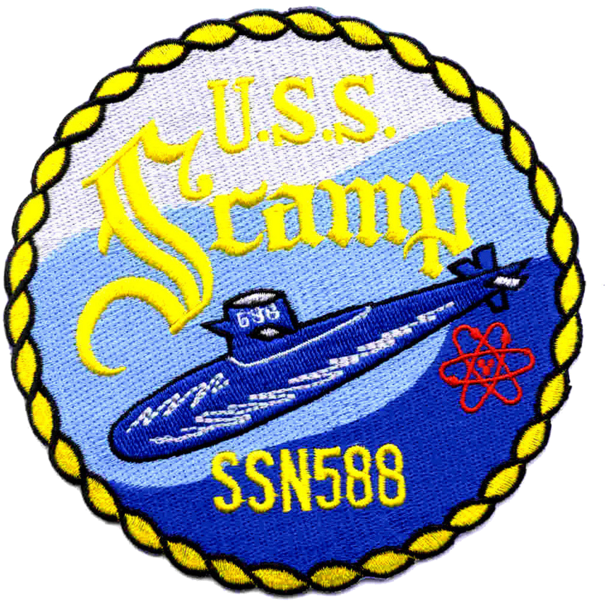 USS SCAMP SSN 588 PATCH