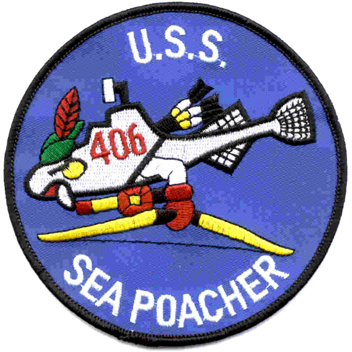 USS SEA POACHER SS 406 PATCH