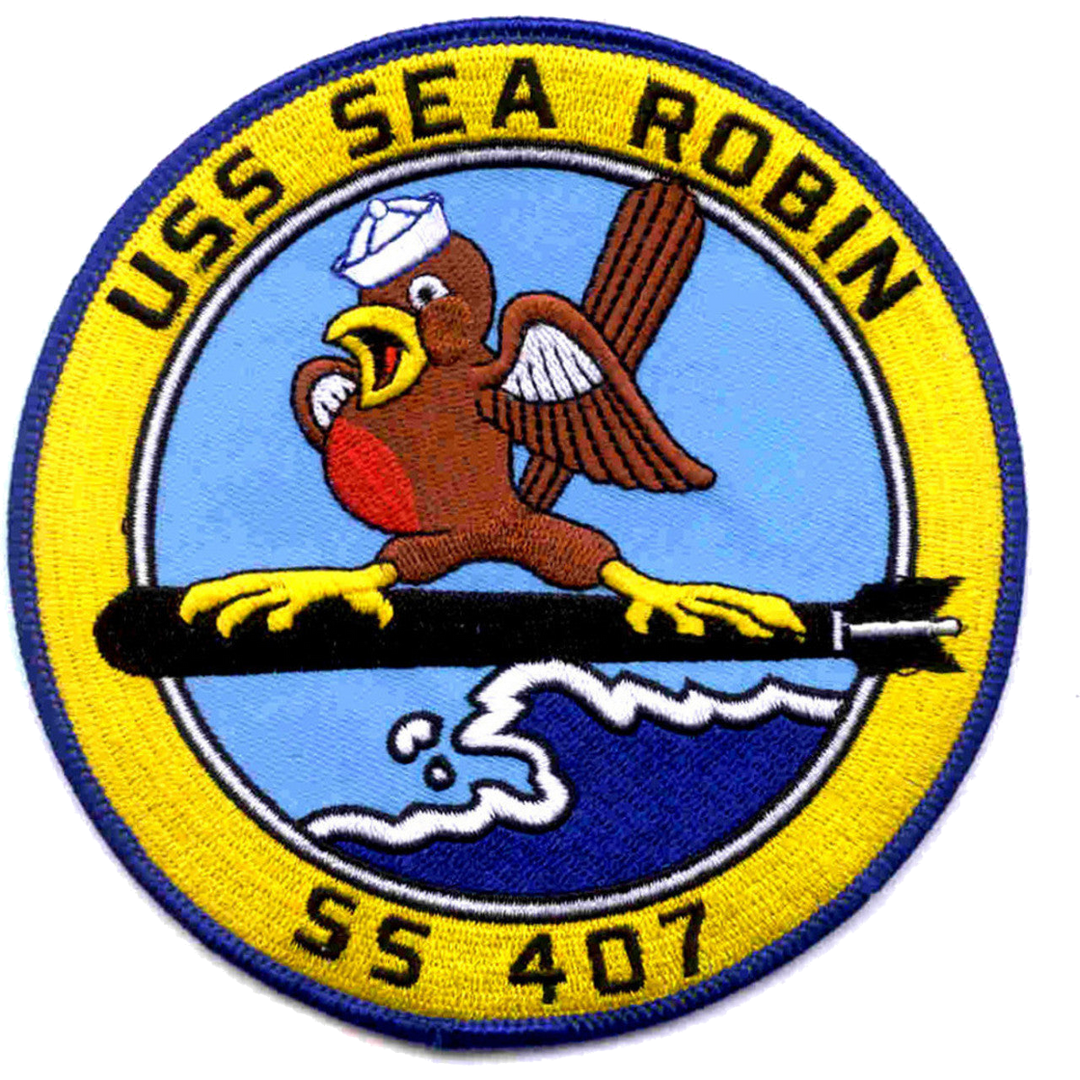 USS SEA ROBIN SS 407 PATCH