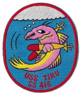 USS TIRU SS 416 PATCH collection thumbnail