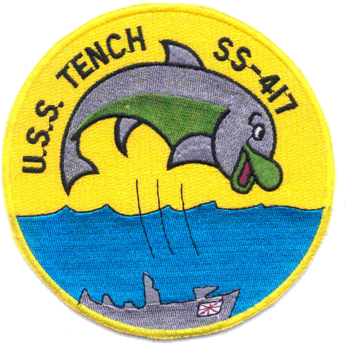 USS TENCH SS 417 PATCH