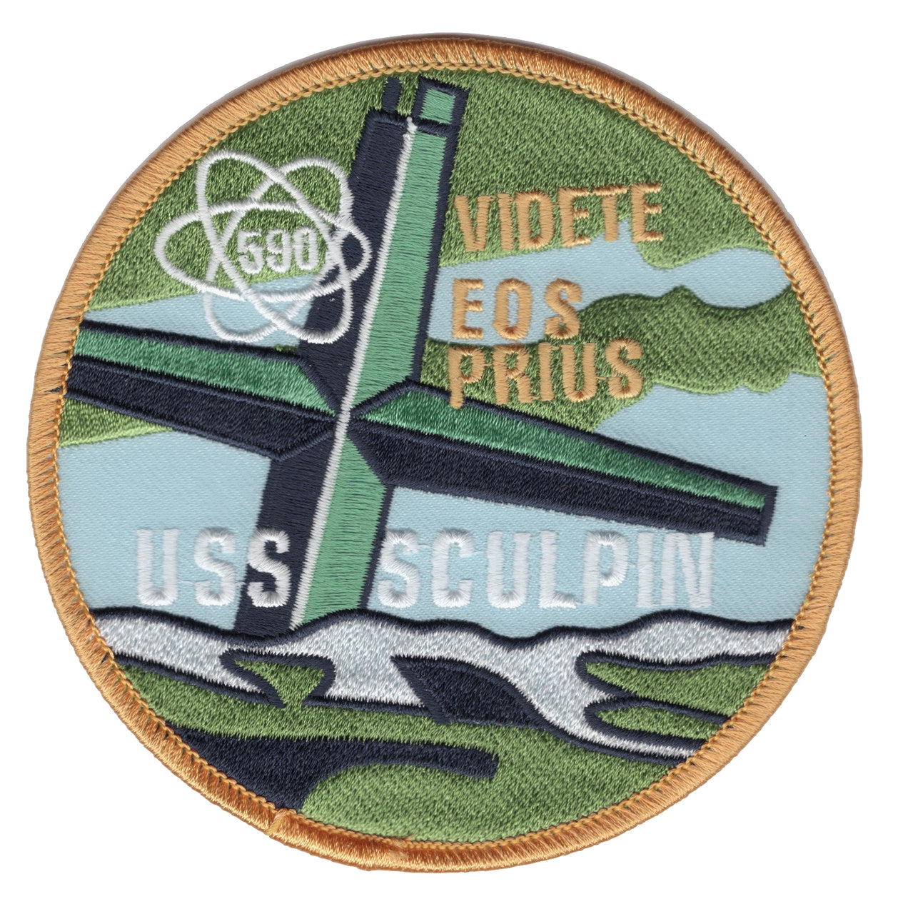 USS SCULPIN SSN 590 PATCH