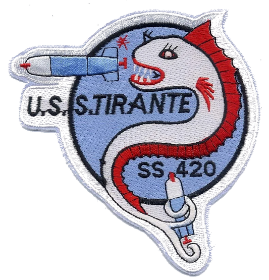 USS TIRANTE SS 420 PATCH collection thumbnail