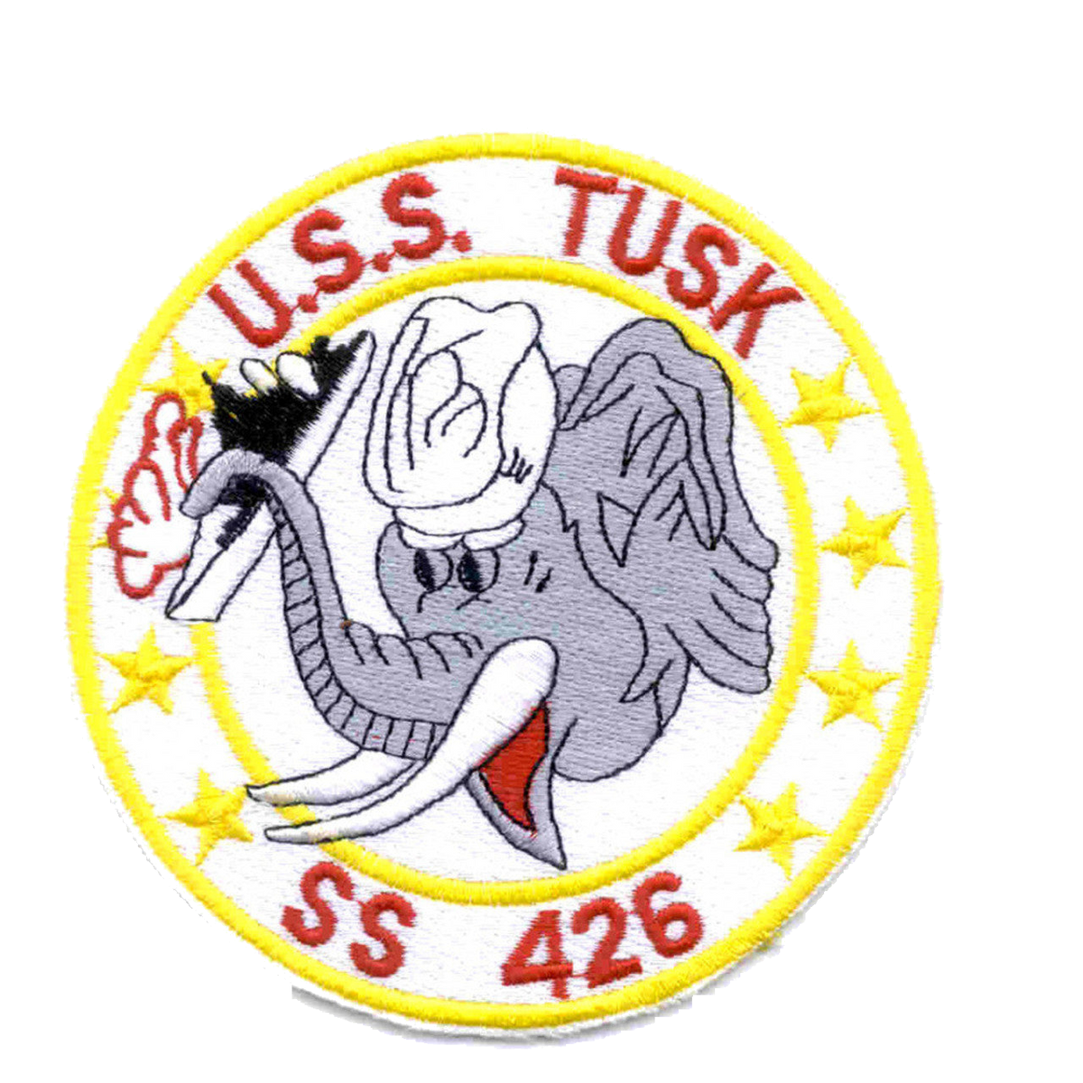 USS TUSK SS 426 PATCH