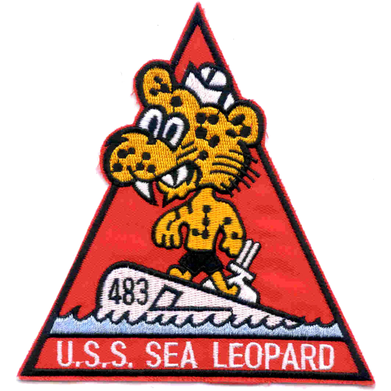 USS SEA LEOPARD SS 483  PATCH