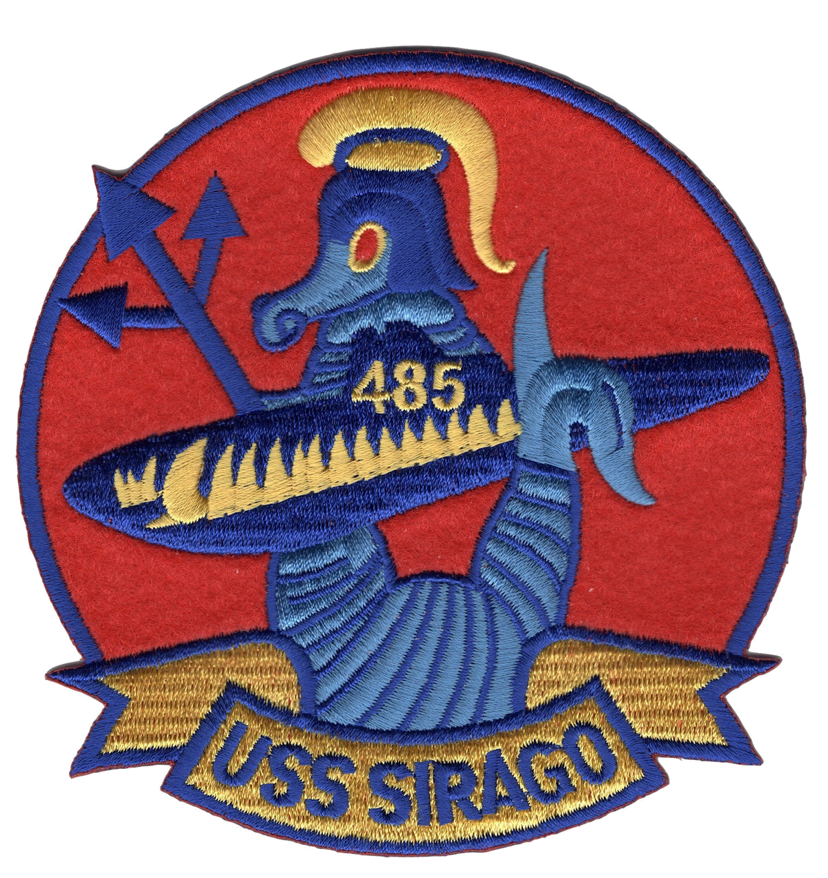 USS SIARGO SS 485 PATCH