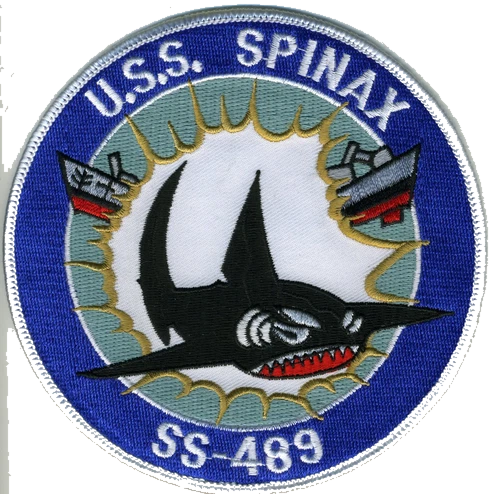 USS SPINAX SS 489 PATCH. collection thumbnail