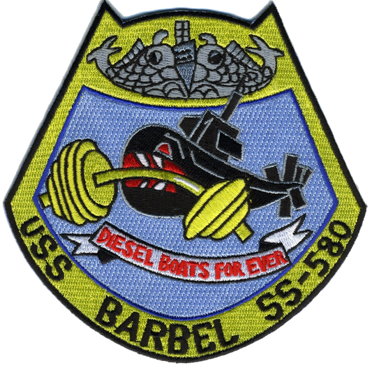 USS BARBELL SS 580 PATCH collection thumbnail