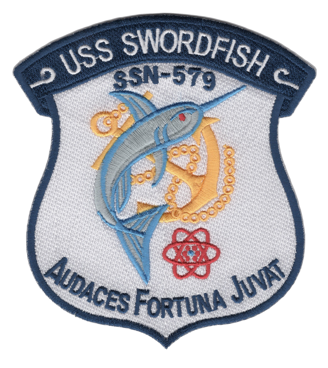 USS SWORDFISH SSN 579 PATCH