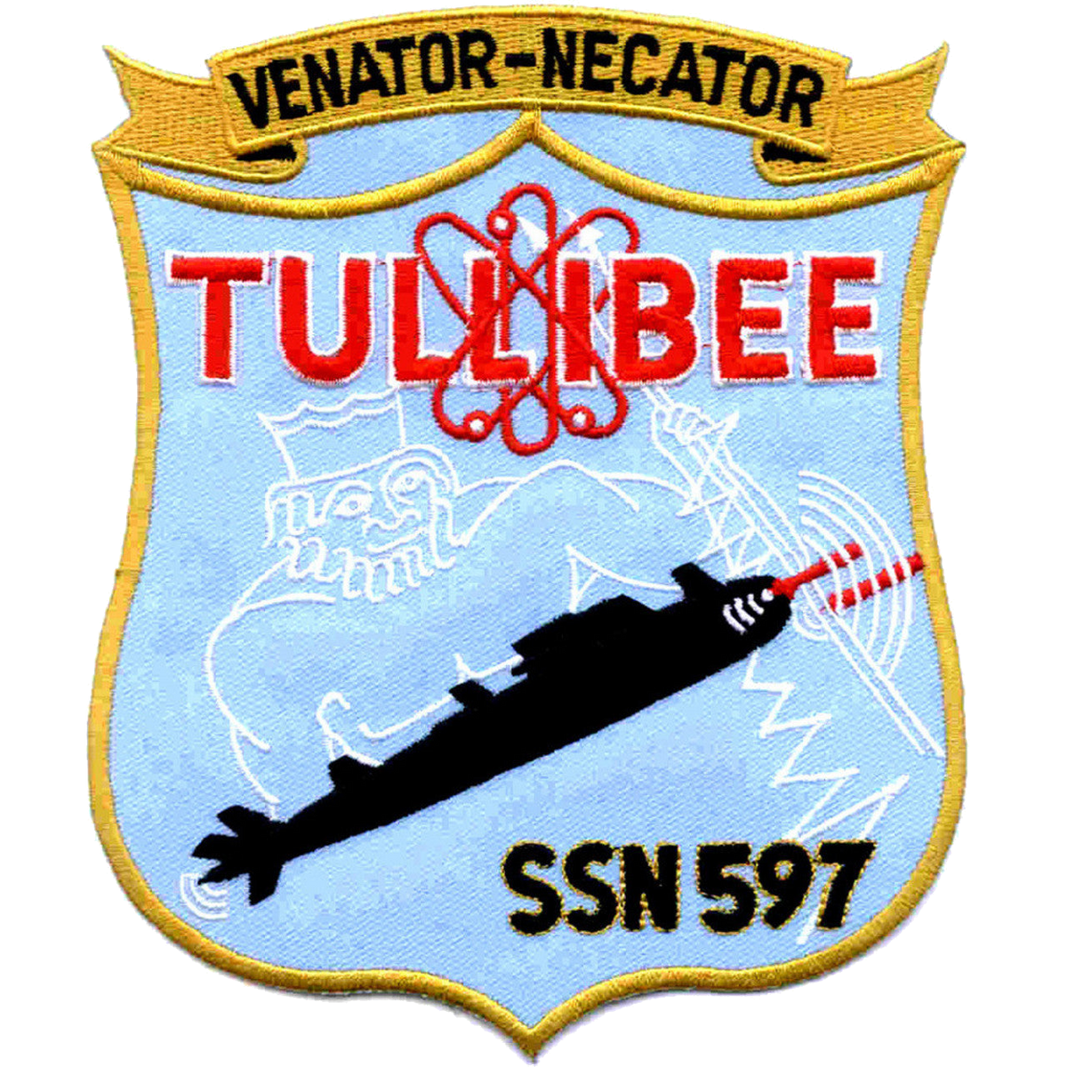 USS TULLIBEE SSN 597 PATCH