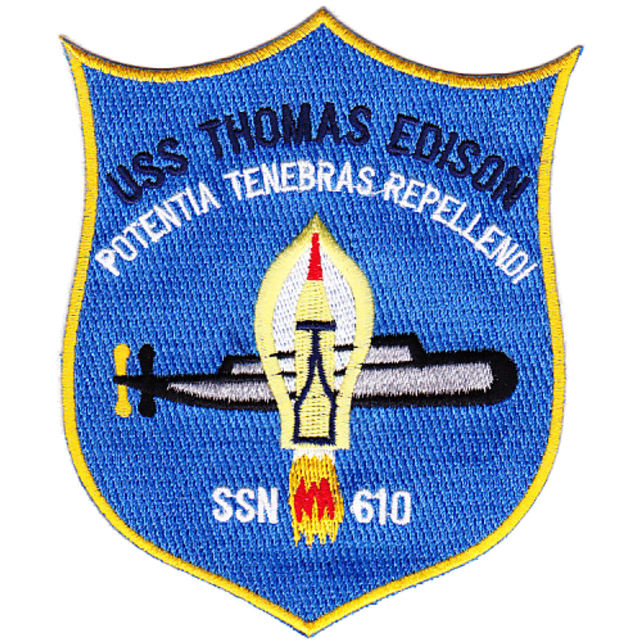 USS THOMAS EDISON SSN 610 PATCH