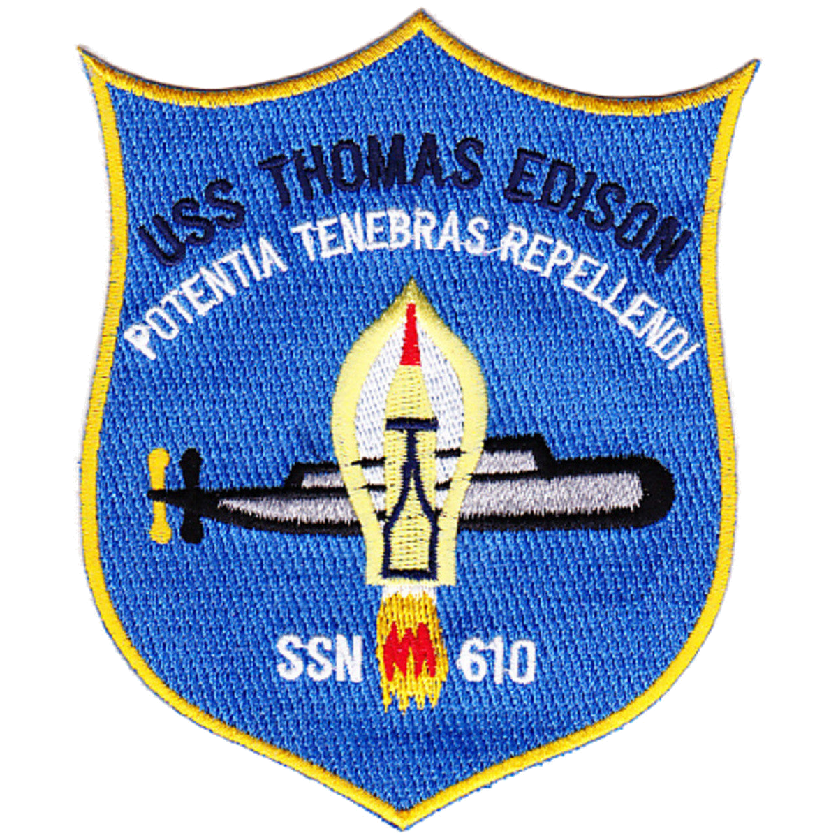 USS THOMAS EDISON SSN 610 PATCH