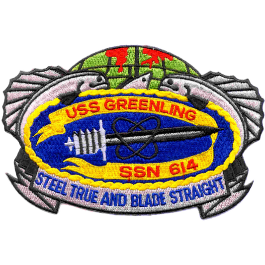 USS GREENLING SSN 614 PATCH collection thumbnail