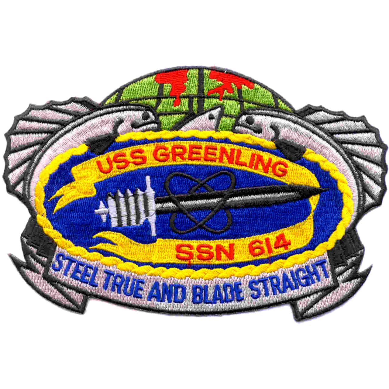 USS GREENLING SSN 614 PATCH