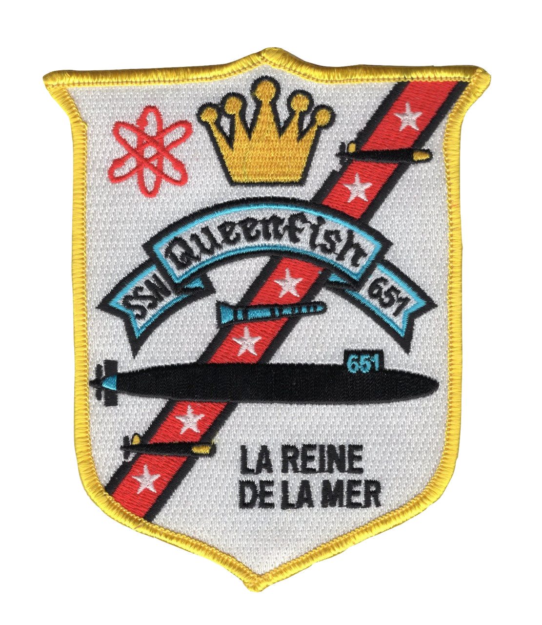 USS QUEENFISH SSN 651 PATCH