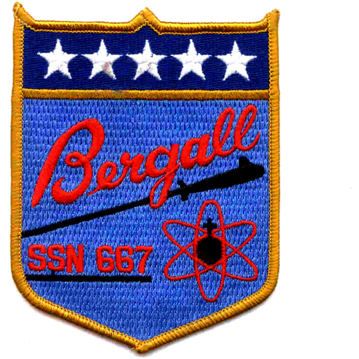 USS BERGALL SSN 667 PATCH