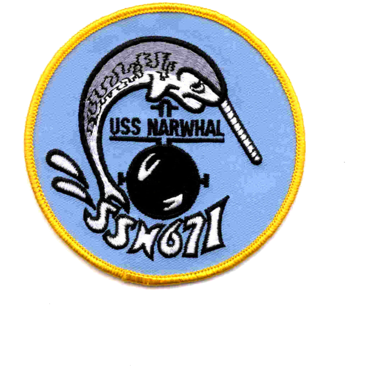 USS NARWHAL SSN 671 PATCH