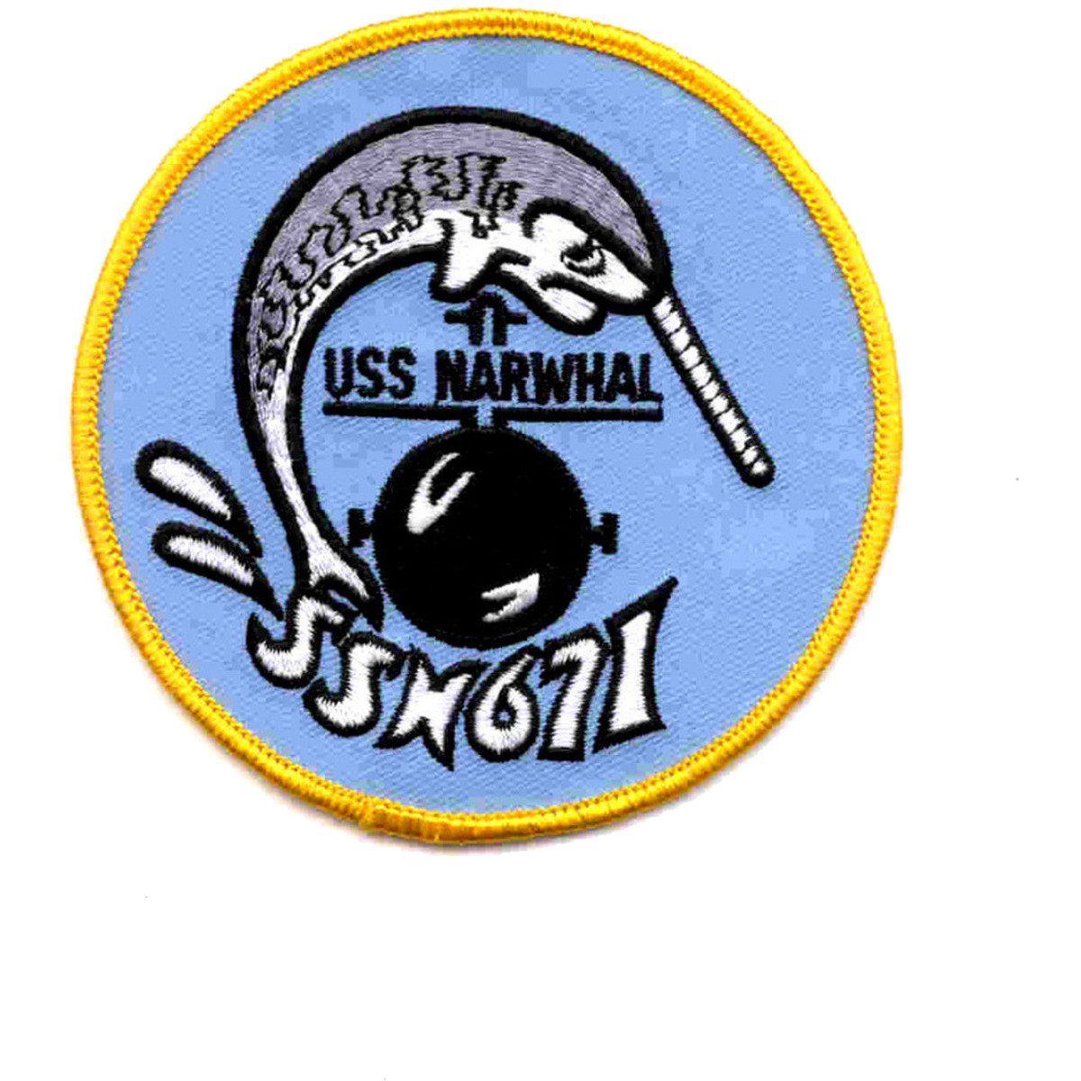 USS NARWHAL SSN 671 PATCH