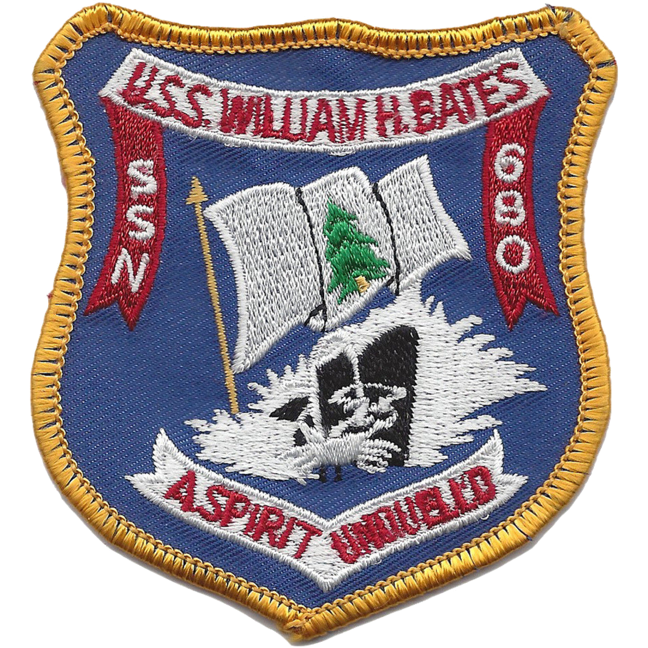 USS WILLIAM H BATES SSN 680 PATCH
