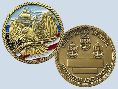 Chief Petty Officer Challenge Coin — Design 113