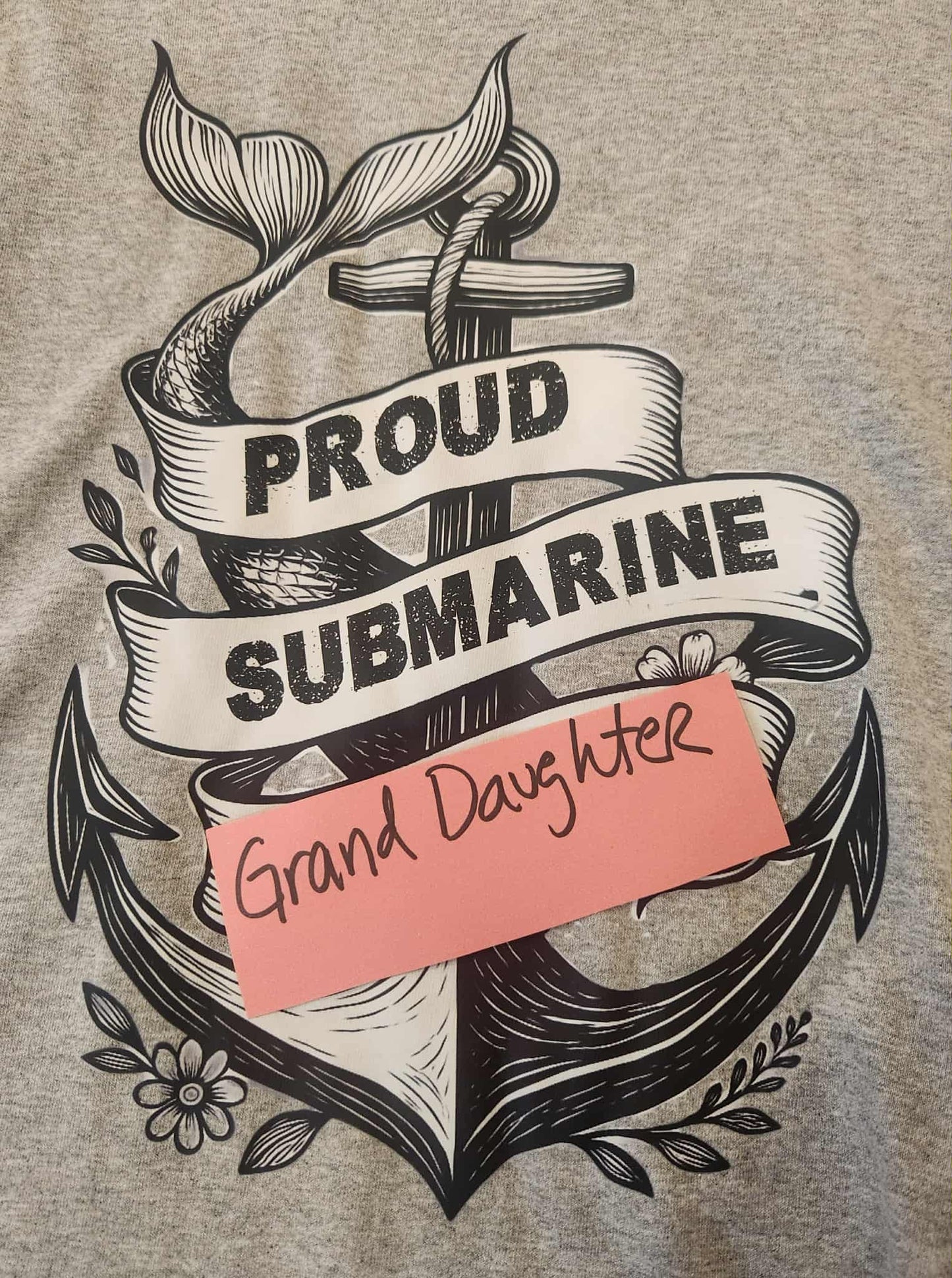 Proud Submarine Grand Daughter Tail & Anchor Tattoo
